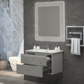 Мебель подвесная для ванной комнаты Opadiris Луиджи 70 серый